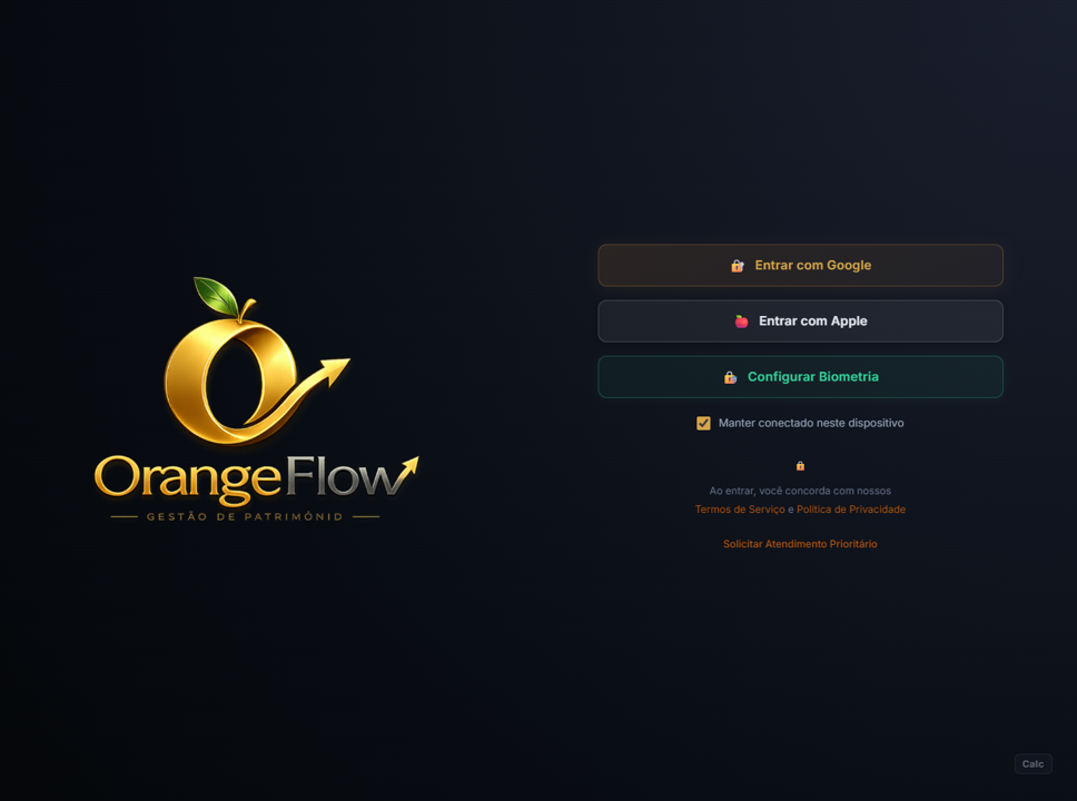 Print do sistema OrangeFlow